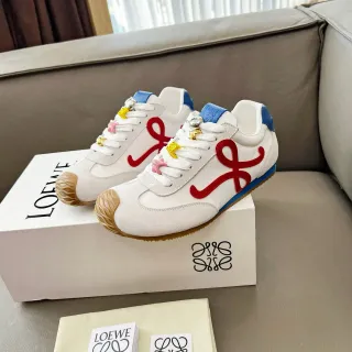 Loewe Flow Runner White Red Blue Anagram Lifestyle Sneakers