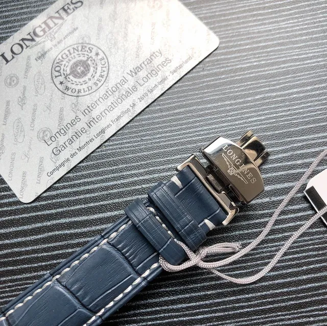 Longines Master Collection Moonphase সাদা ডায়াল বাদামি চামড়া যান্ত্রিক ঘড়ি 3