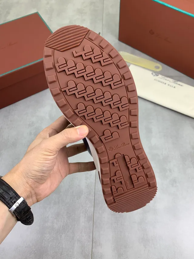 Loro Piana Paseo de Verano Mocasín de Cuero Navy 2