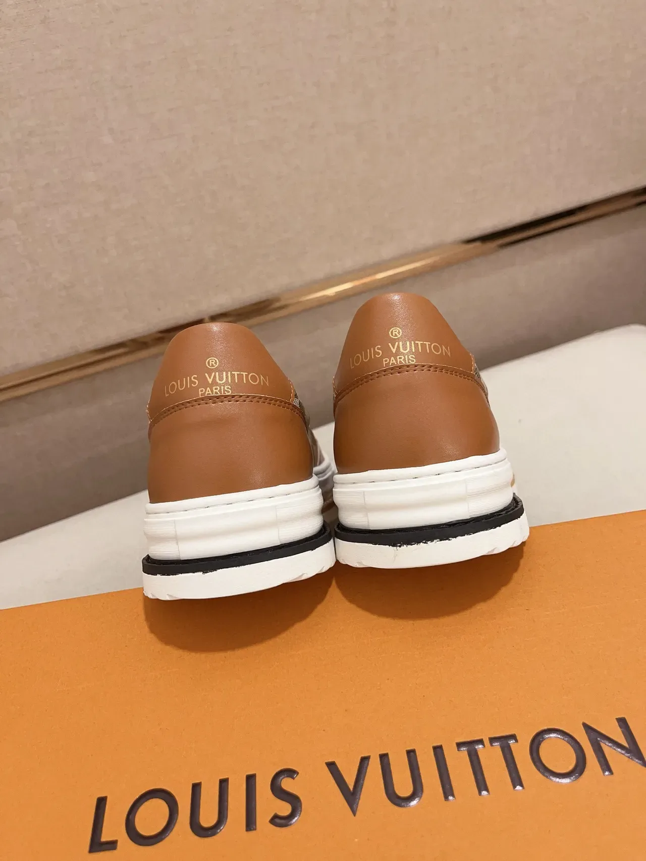 Louis Vuitton Beige Brown Slip-On Monogram Canvas Lifestyle Sneakers 8