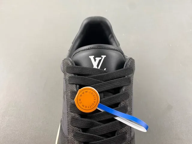 Louis Vuitton Black Beige Monogrammed Leather Cupsole Construction Lifestyle Sneakers 6