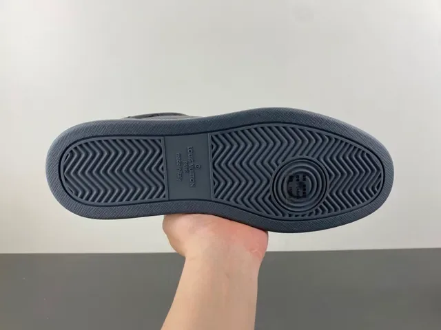 Louis Vuitton Black Beige Monogrammed Leather Cupsole Construction Lifestyle Sneakers 9