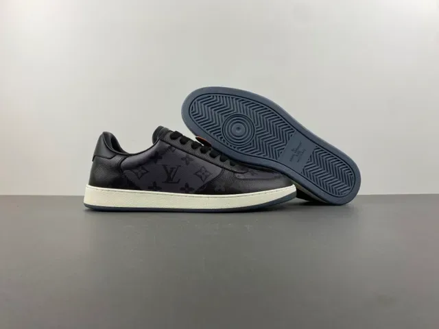 Louis Vuitton Black Beige Monogrammed Leather Cupsole Construction Lifestyle Sneakers 12