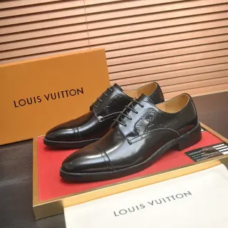 Louis Vuitton काले कैप टो मोनोग्राम ऑक्सफोर्ड जूते
