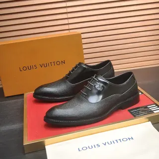 Louis Vuitton काला कैप-टो ऑक्सफोर्ड जूते