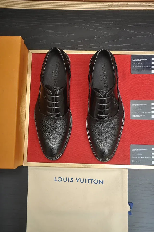 Louis Vuitton काला कैप-टो ऑक्सफोर्ड जूते 5