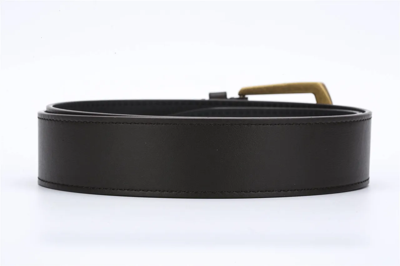 Louis Vuitton Black Gold Smooth Antique Brass Buckle Leather Belt 4