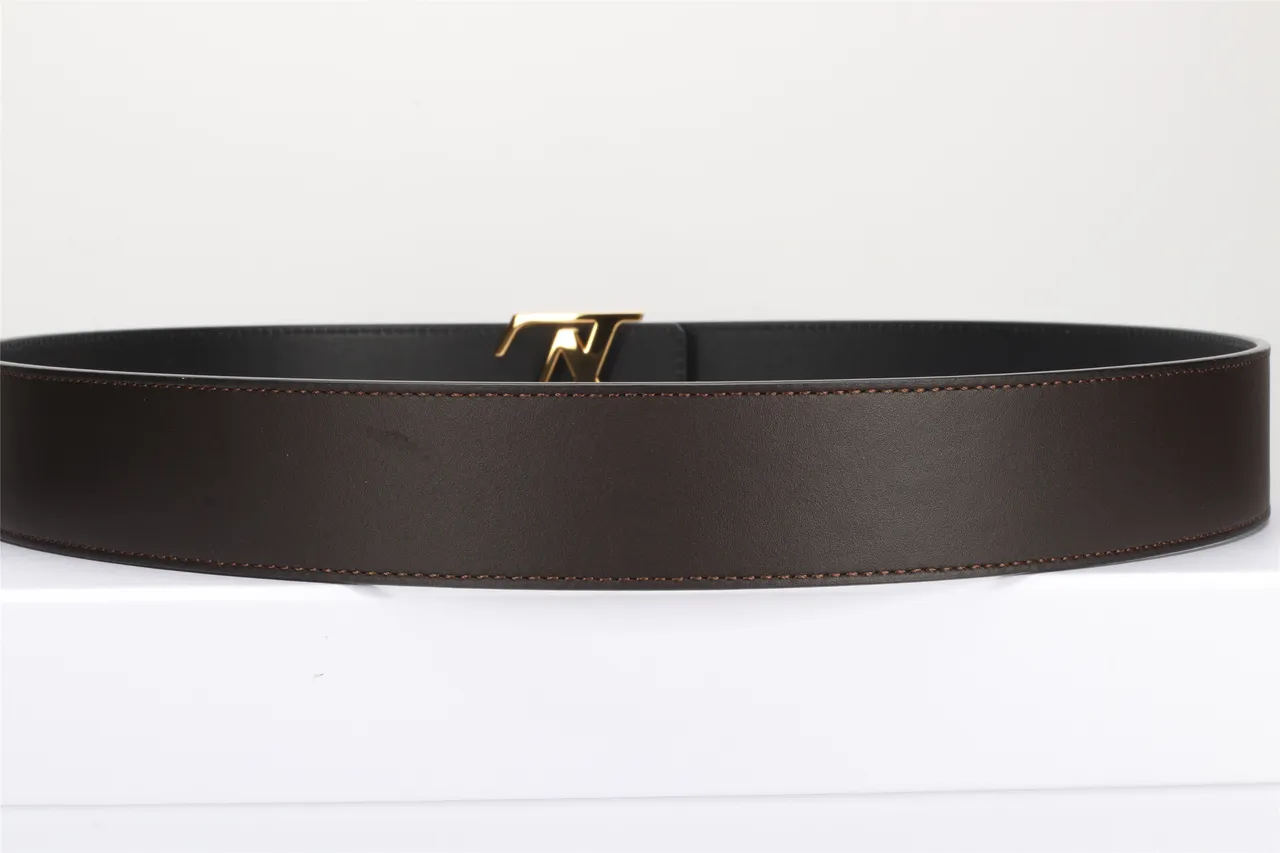 Louis Vuitton حزام جلدي أسود ذهبي ناعم مع إبزيم LV Monogram 6