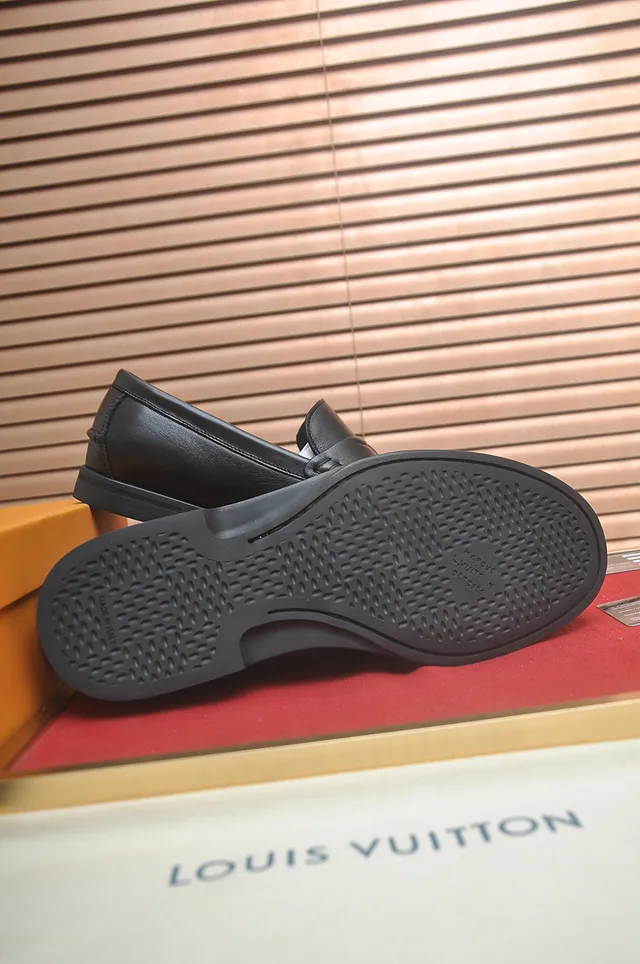 Louis Vuitton Black Leather Penny Strap Loafer 3