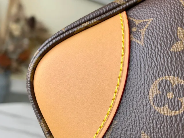 Louis Vuitton 棕米色印花帆布浅棕皮革装饰的波西米亚包 4