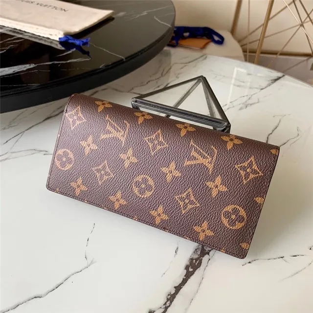 Louis Vuitton Brown Green Monogram Canvas Textured Leather Long Wallet 8