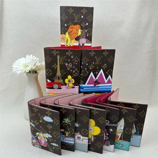 Louis Vuitton Brown Multicolor Monogram Canvas Colorful Pop-Art Prints Long Wallet