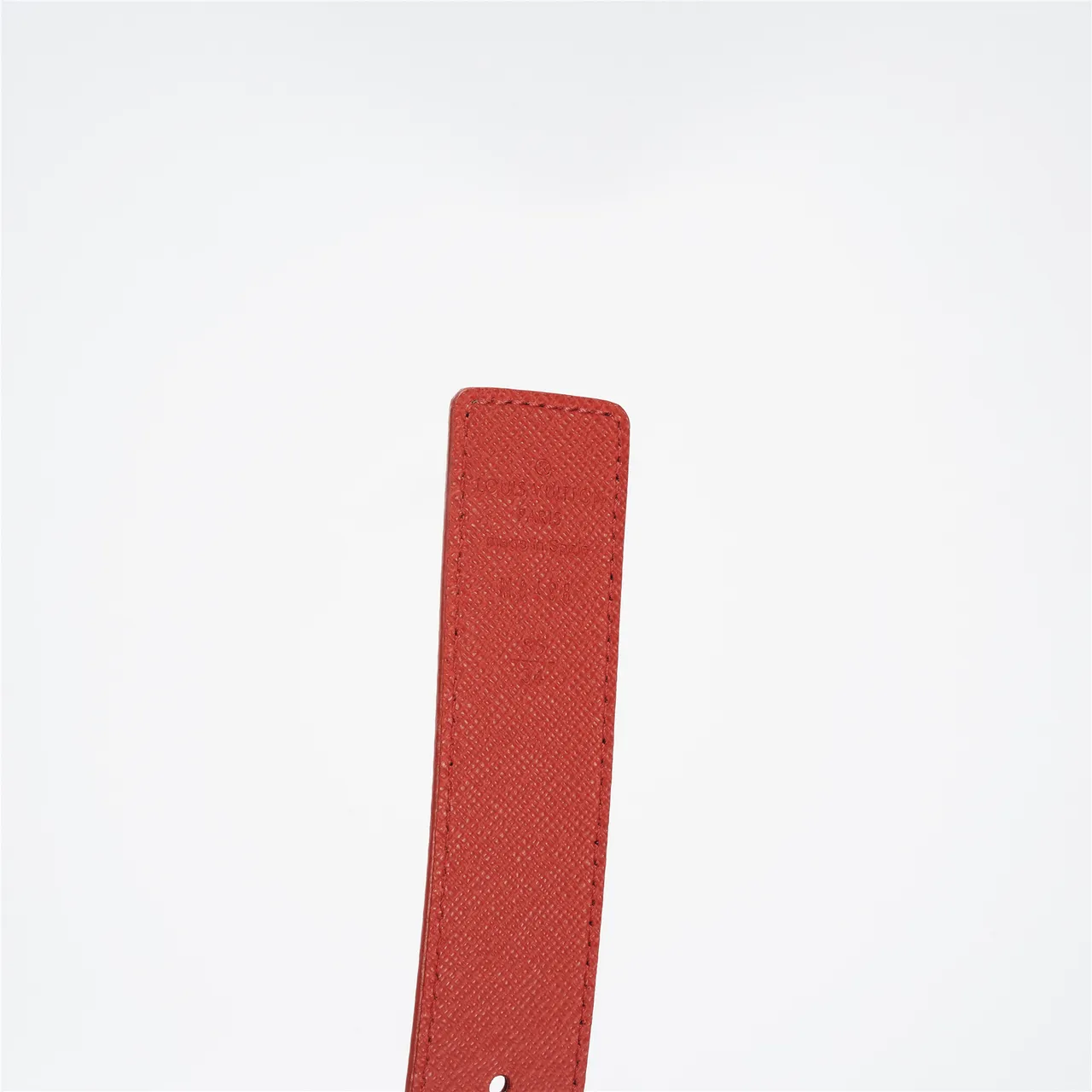 Louis Vuitton Brown Red Monogram Canvas Reversible Leather Belt 9