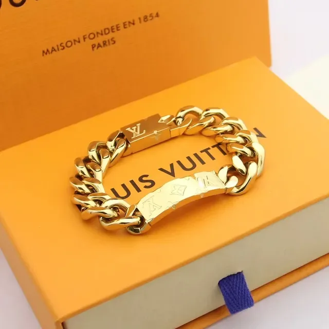 Louis Vuitton Chain Reaction Chunky Curb Chain Bracelet 3