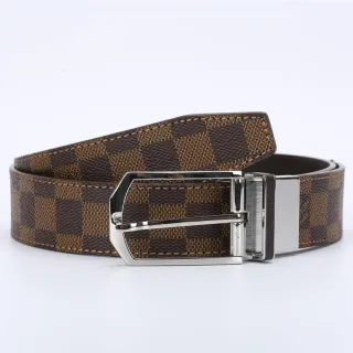 Louis Vuitton Damier Ebène Reversible Leather Belt