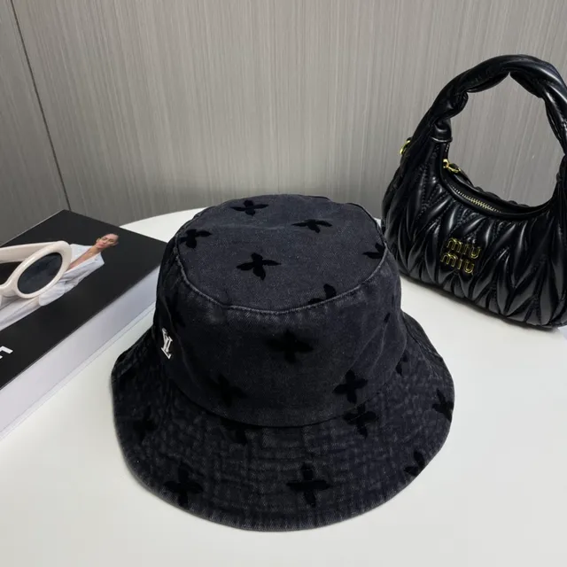 Louis Vuitton Embroidered Floral Corduroy Bucket Hat 2