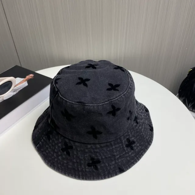 Louis Vuitton Embroidered Floral Corduroy Bucket Hat 4