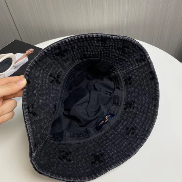 Louis Vuitton Embroidered Floral Corduroy Bucket Hat 5