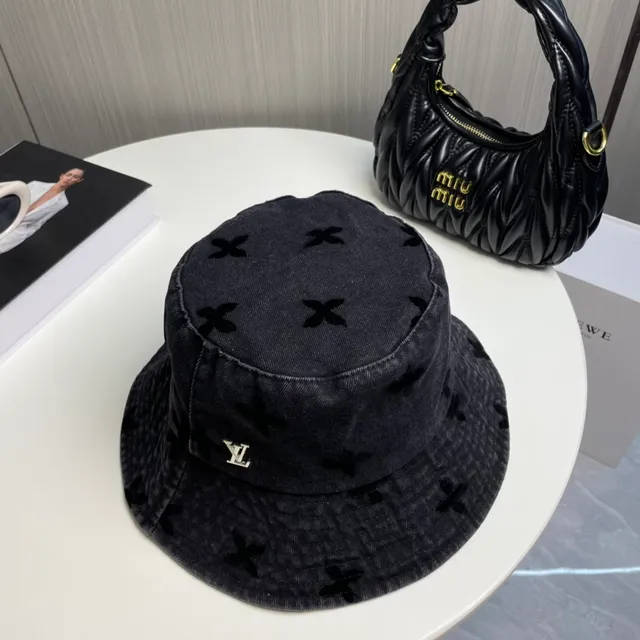 Louis Vuitton Embroidered Floral Corduroy Bucket Hat 6