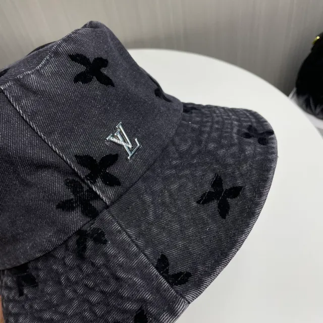 Louis Vuitton Embroidered Floral Corduroy Bucket Hat 8