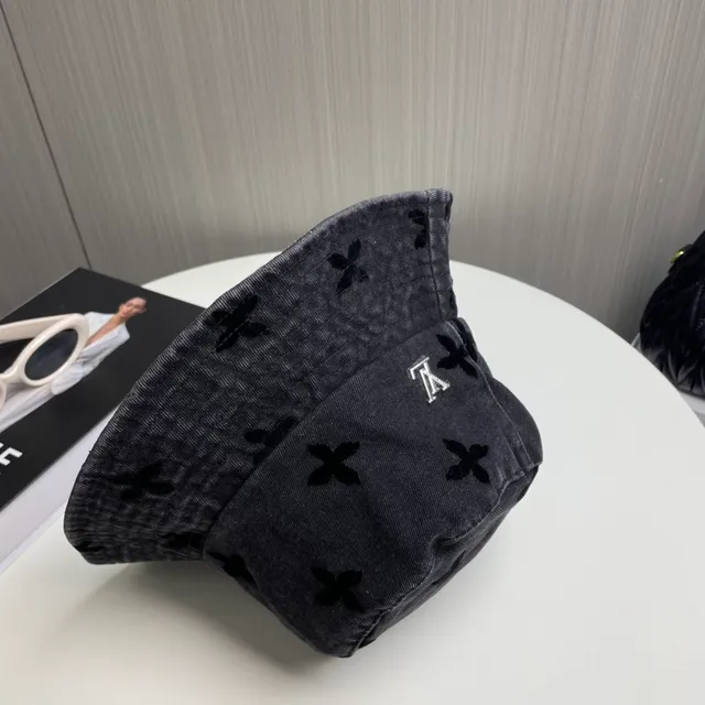 Louis Vuitton Embroidered Floral Corduroy Bucket Hat 9