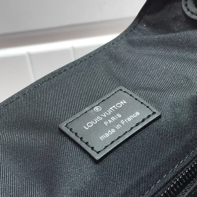 Louis Vuitton Explorer Black White Embossed Monogram Leather Flap-Top Closure Casual Backpack 3