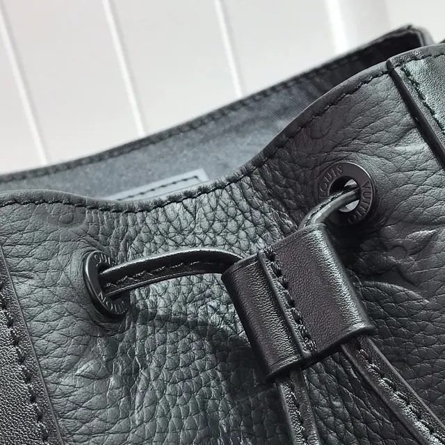 Louis Vuitton Explorer Black White Embossed Monogram Leather Flap-Top Closure Casual Backpack 20