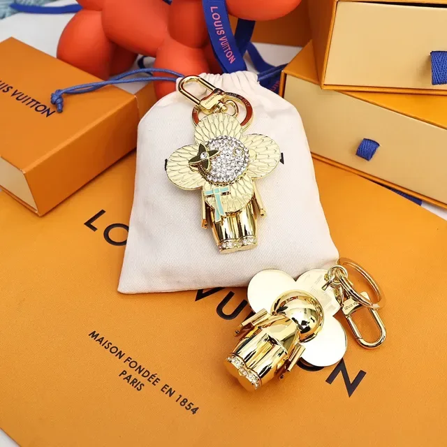 Louis Vuitton Bolso de Mano Gold Blue Metal con Cristales Embellished 7