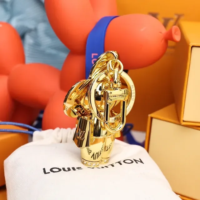 Louis Vuitton Bolso de Mano Gold Blue Metal con Cristales Embellished 8