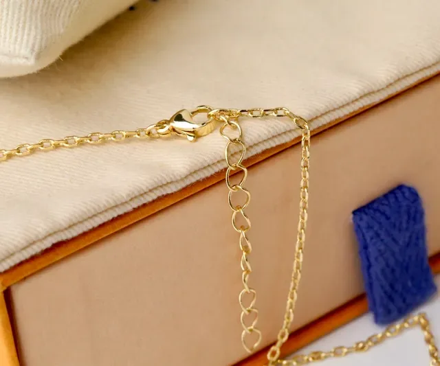 Louis Vuitton Gold Silver Monogram Pendant Chain-Link Suspension Necklace 9