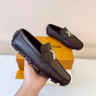 Louis Vuitton LV Buckle Loafer বাদামী চামড়ার লোফার