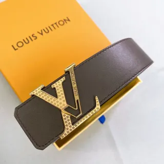 Louis Vuitton LV Initiales Brown Leather Belt