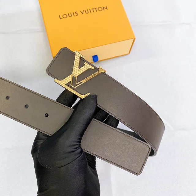 Louis Vuitton LV Initiales Brown Leather Belt 4
