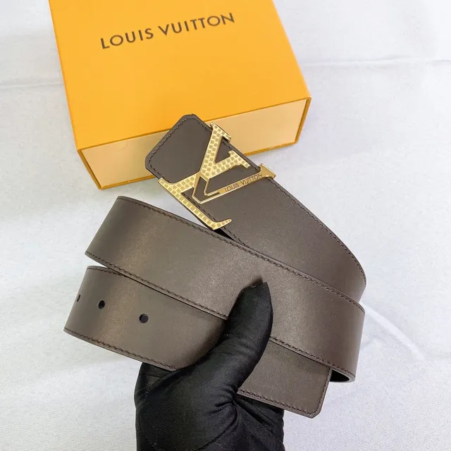 Louis Vuitton LV Initiales Brown Leather Belt 5