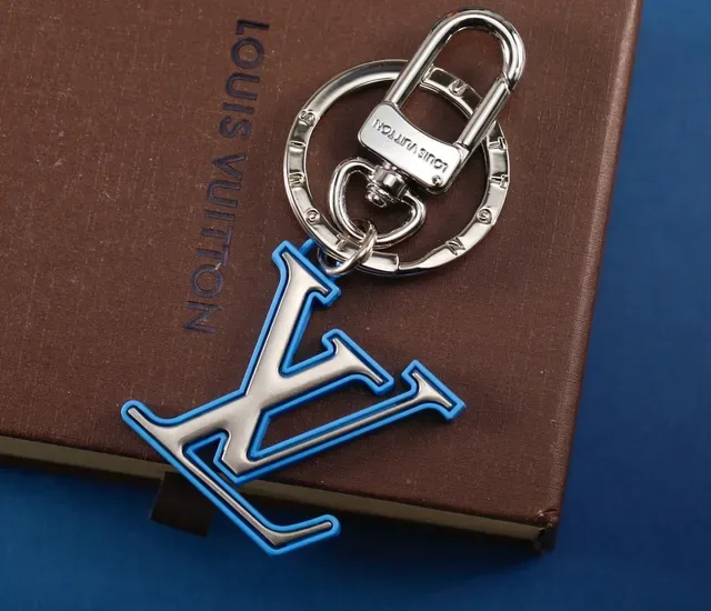 Louis Vuitton LV Initials Silver Blue Metallic Hardware Rubber-Accented Monogram Crossbody Bag 6