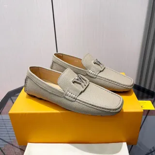 Louis Vuitton LV لوفر بيج جلد مقشف لوفرات