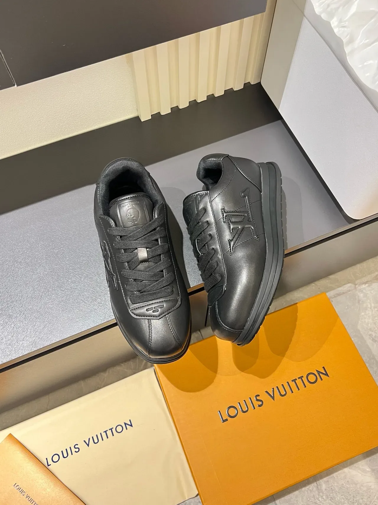 Louis Vuitton LV Trainer Black Lifestyle Sneakers 4