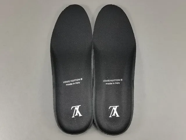 Louis Vuitton LV Trainer Black White Structured Leather-Mesh Upper Asymmetrical Branded Strap Lifestyle Sneakers 3