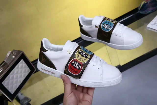路易威登 LV Trainer 白棕色皮革鞋面 Monogram 帆布鞋带 生活方式运动鞋 4