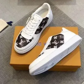 路易威登 LV Trainer 白色棕色 低帮 印花帆布 侧面板 生活方式运动鞋