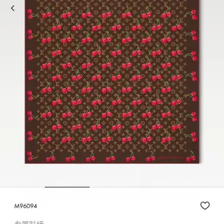 Louis Vuitton LV x TM Monogram Cerise 90 Foulard en soie