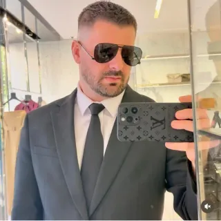 Louis Vuitton Monogram Black Phone Case