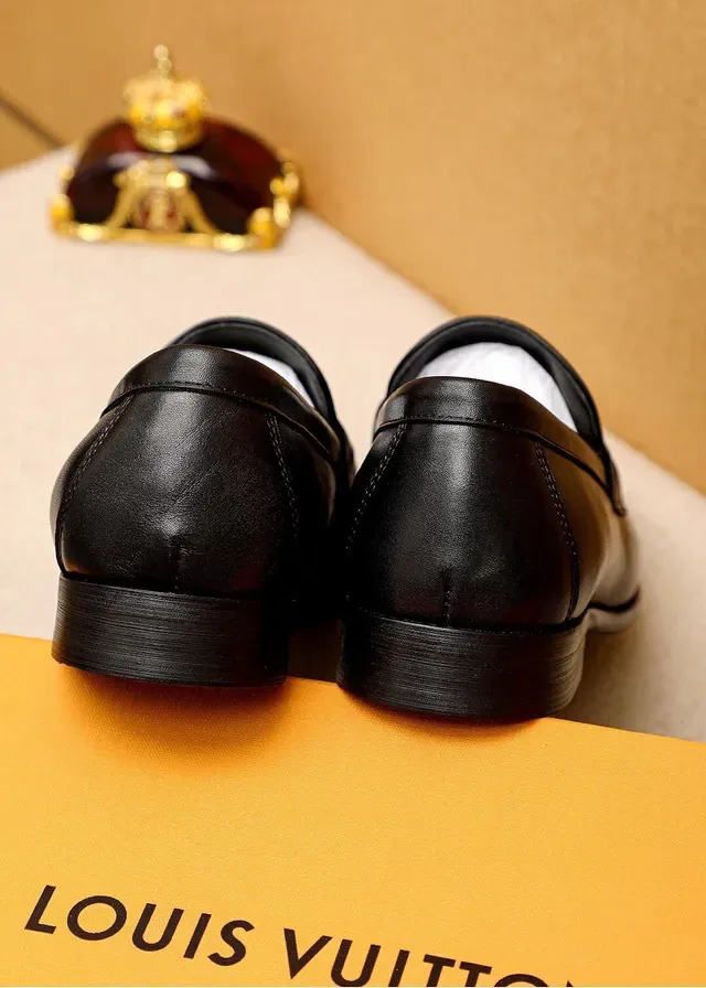 Louis Vuitton Monogram Canvas and Black Leather Loafers 6