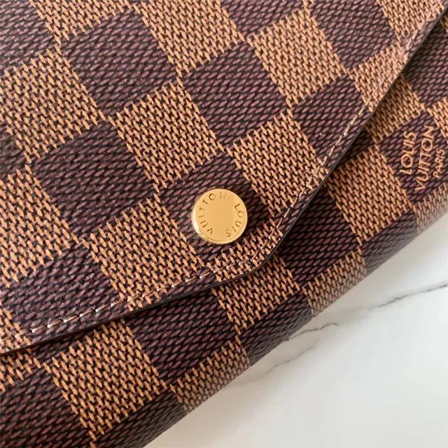 Louis Vuitton Monogram Canvas फ्लैप लंबा वॉलेट 16