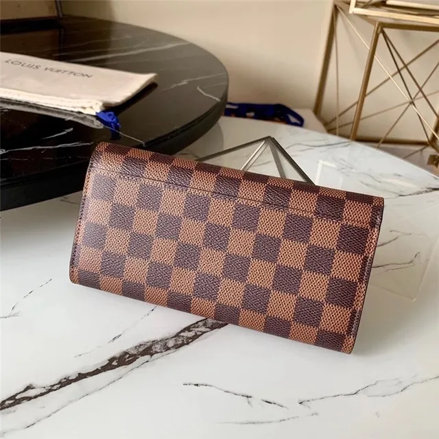 Louis Vuitton Monogram Canvas फ्लैप लंबा वॉलेट 18