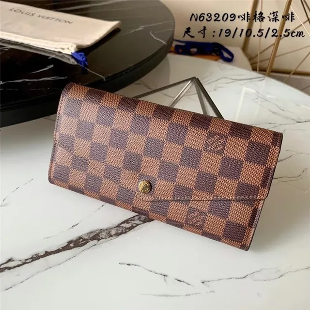 Louis Vuitton Monogram Canvas फ्लैप लंबा वॉलेट 21