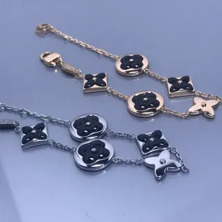 Pulsera de Cadena Floral con Esmalte de Flor Louis Vuitton Monogram