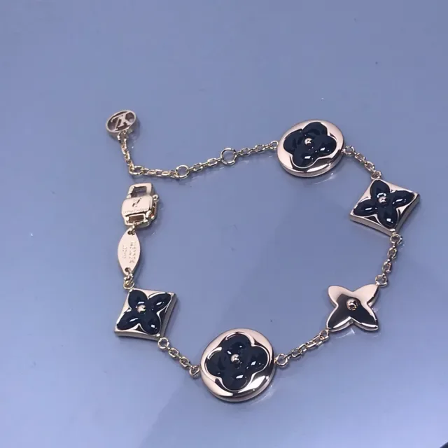 Pulseira de Corrente Floral com Esmalte de Flor Louis Vuitton Monogram 4