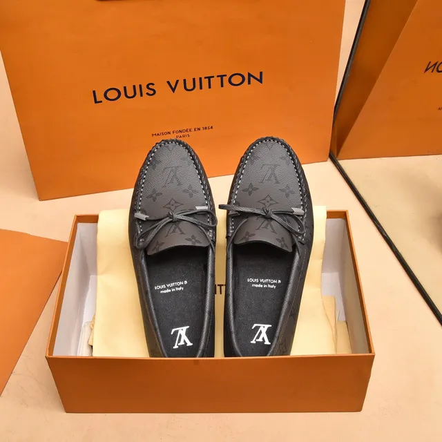 Louis Vuitton Monogram Leather Bow Loafers 7