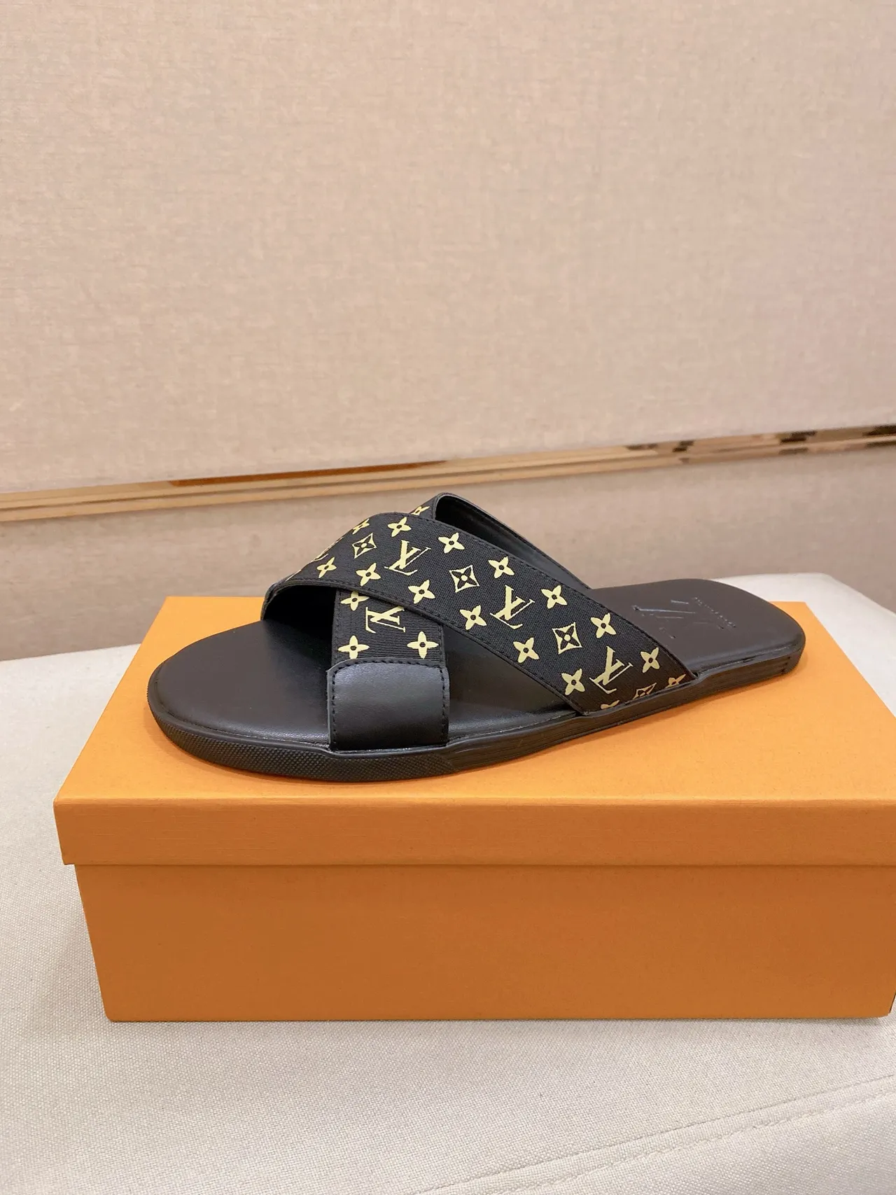 Louis Vuitton Monogram Strap Slide Slippers 7